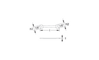 ELORA 100 DOUBLE OPEN ENDED SPANNER METRIC 97-325MM