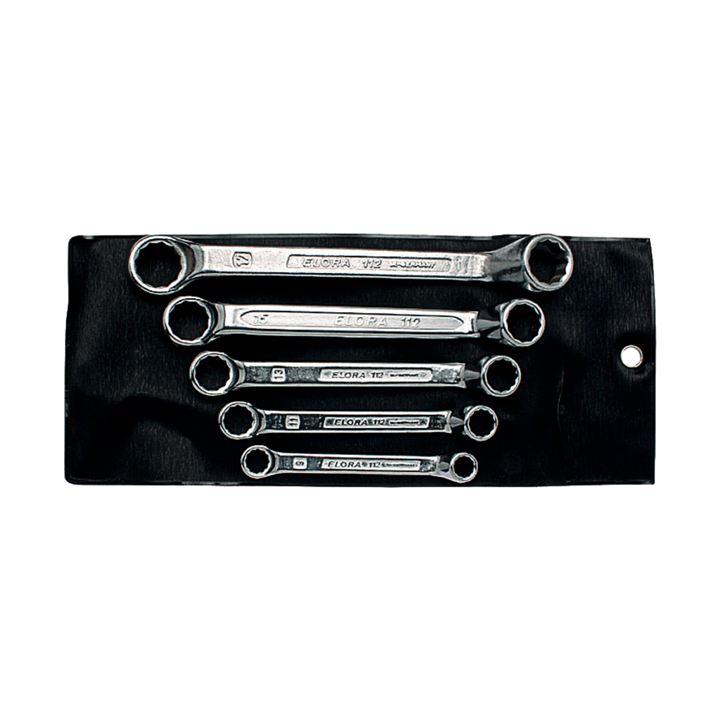 ELORA 112S 5M DOUBLE ENDED RING SPANNERS SET METRIC
