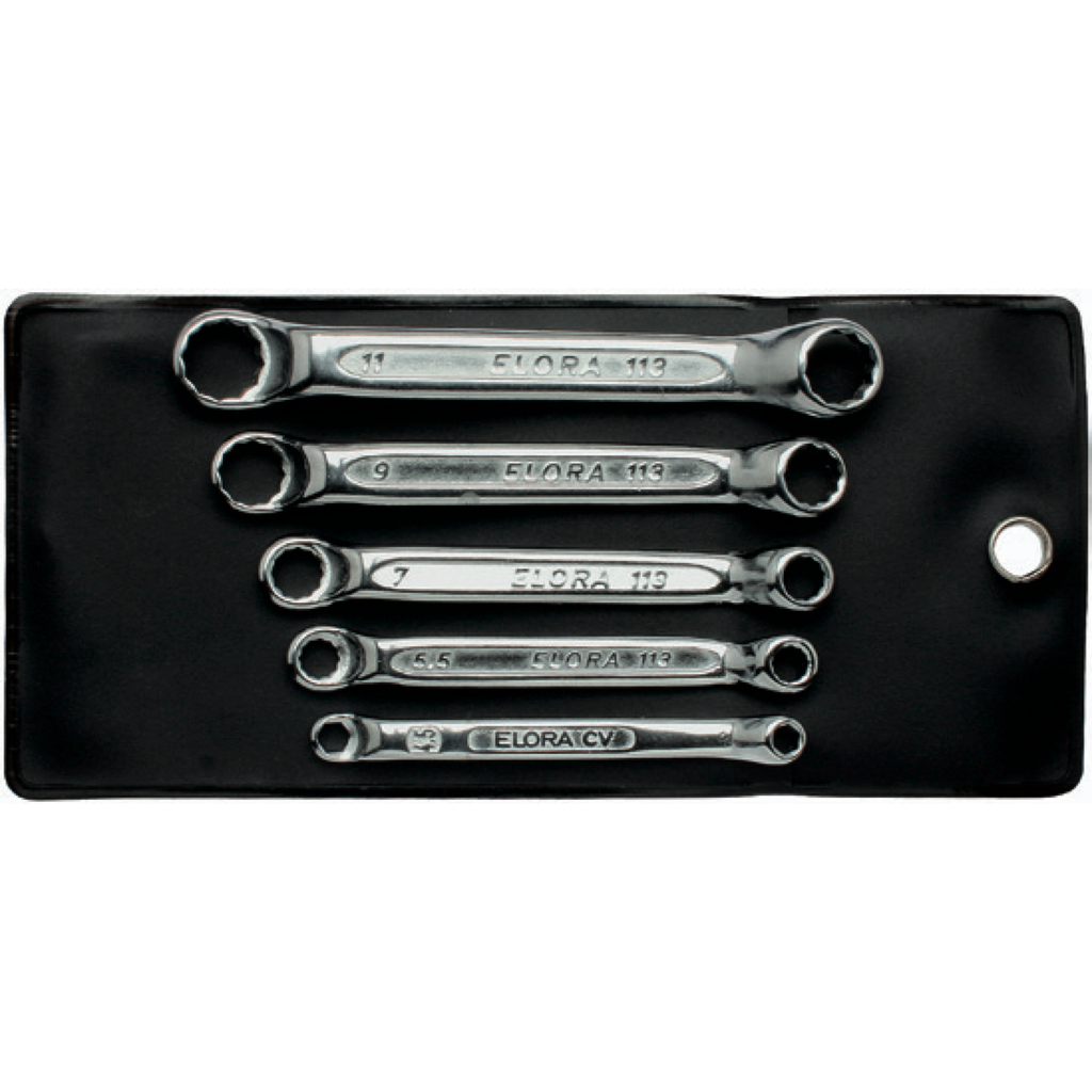 ELORA 113S 3BA DOUBLE ENDED RING SPANNERS SET BA