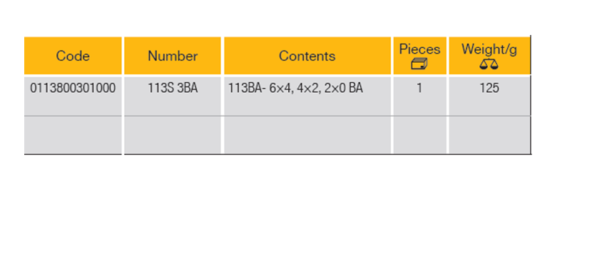 ELORA 113S 3BA DOUBLE ENDED RING SPANNERS SET BA Secondary image