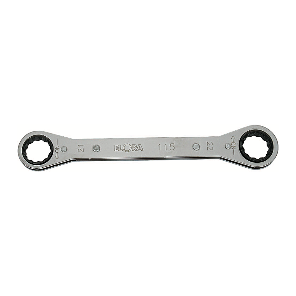 ELORA 115 RATCHET RING SPANNER, STRAIGHT