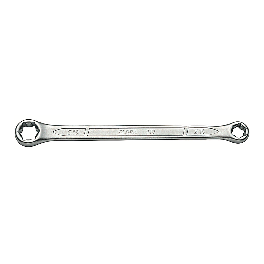 ELORA 119TXE DOUBLE ENDED RING SPANNER FOR OUTSIDE
