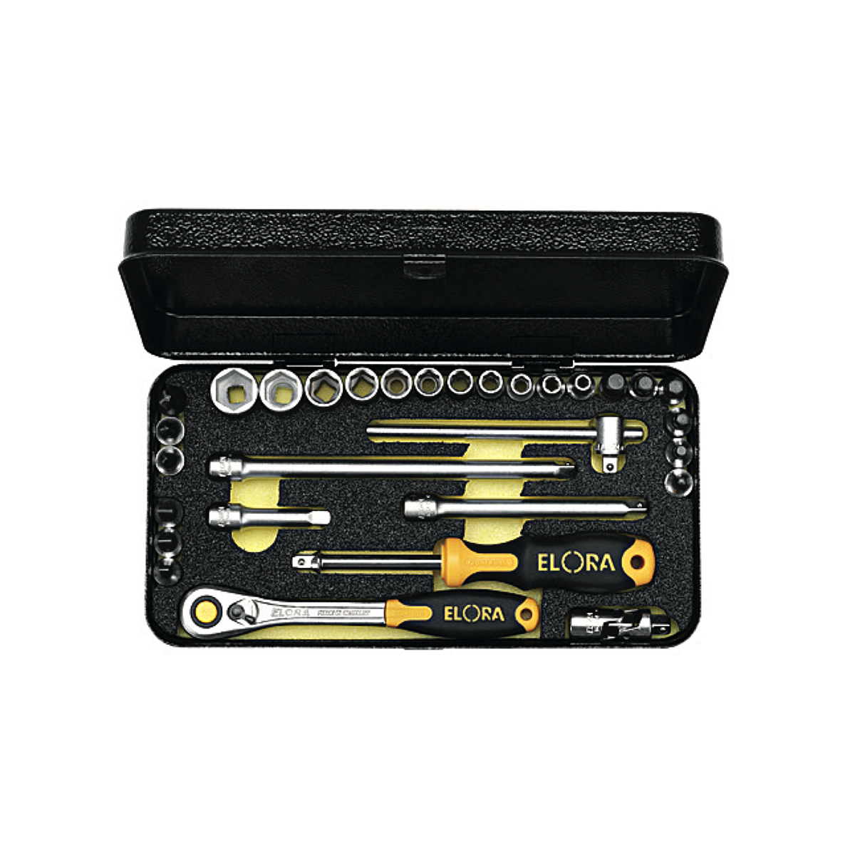 ELORA 1440-MU 1/4" HEXAGON SOCKET SET METRIC-30 PCS