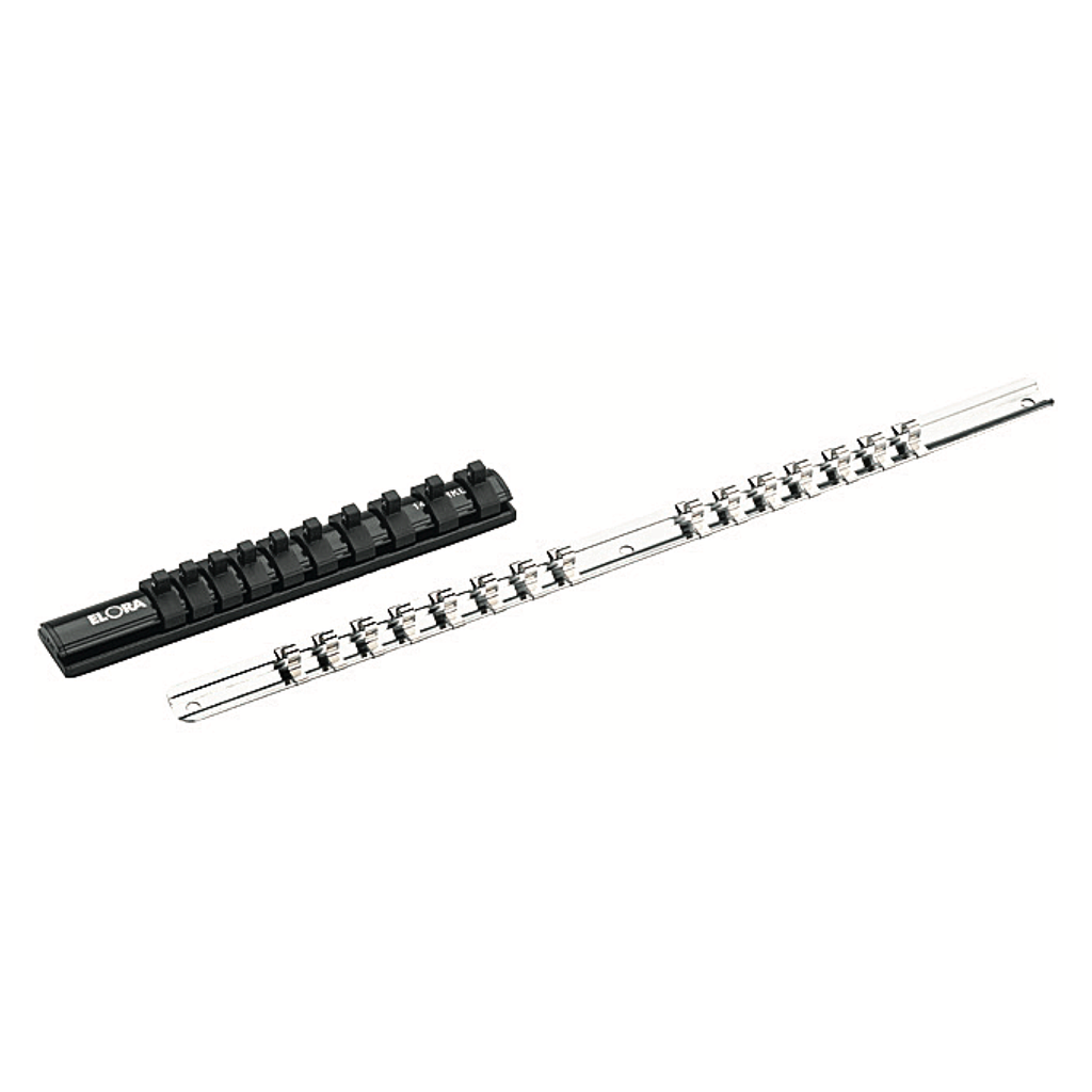 ELORA 1455-KL 1/4" SOCKET RAIL 15 SHIFTABLE SOCKET CLIPS