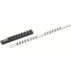 ELORA 1455-MKL 1/4" SOCKET RAIL 11 SHIFTABLE SOCKET CLIPS