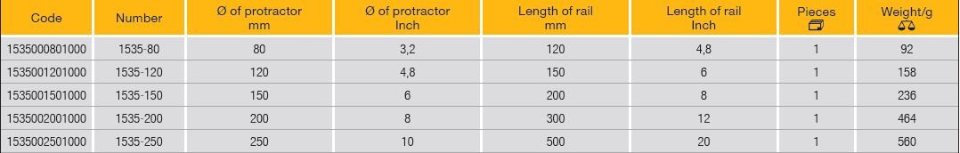 ELORA 1535 PROTRACTOR WITH LOCKING SCREW