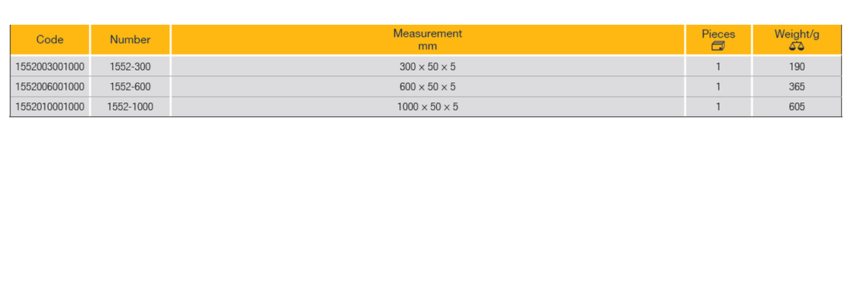 ELORA 1552 ALUMINIUM RULER