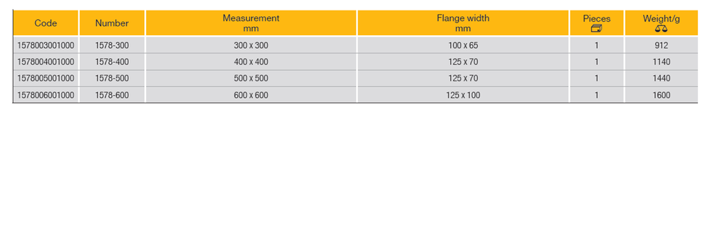 ELORA 1578 FLANGE STEEL SQUARE