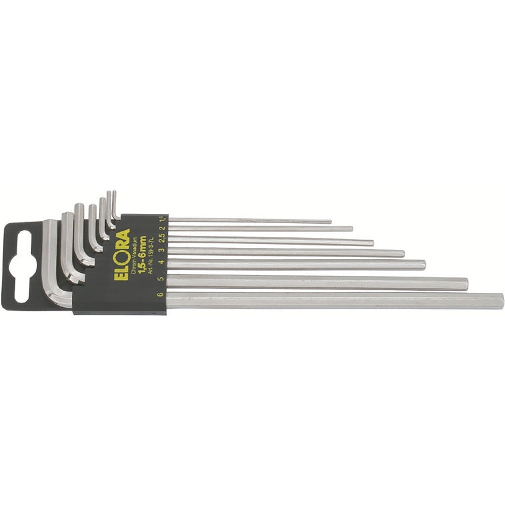 ELORA 159S-9LA HEXAGON KEY SET, EXTRA LONG INCHES