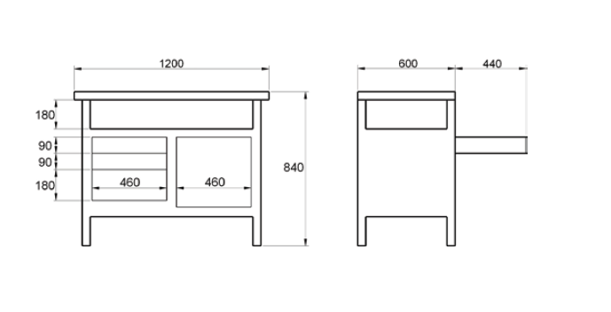 ELORA 1810-ET EMPTY SEPARATOR SET FOR ELORA WORKBENCH