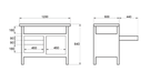 ELORA 1810-L WORKBENCH STORAGE TOOL TROLLEY