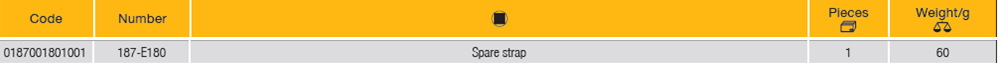 ELORA 187-E180 STRAP WRENCH SPARE STRAP