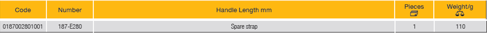 ELORA 187-E280 STRAP WRENCH SPARE STRAP