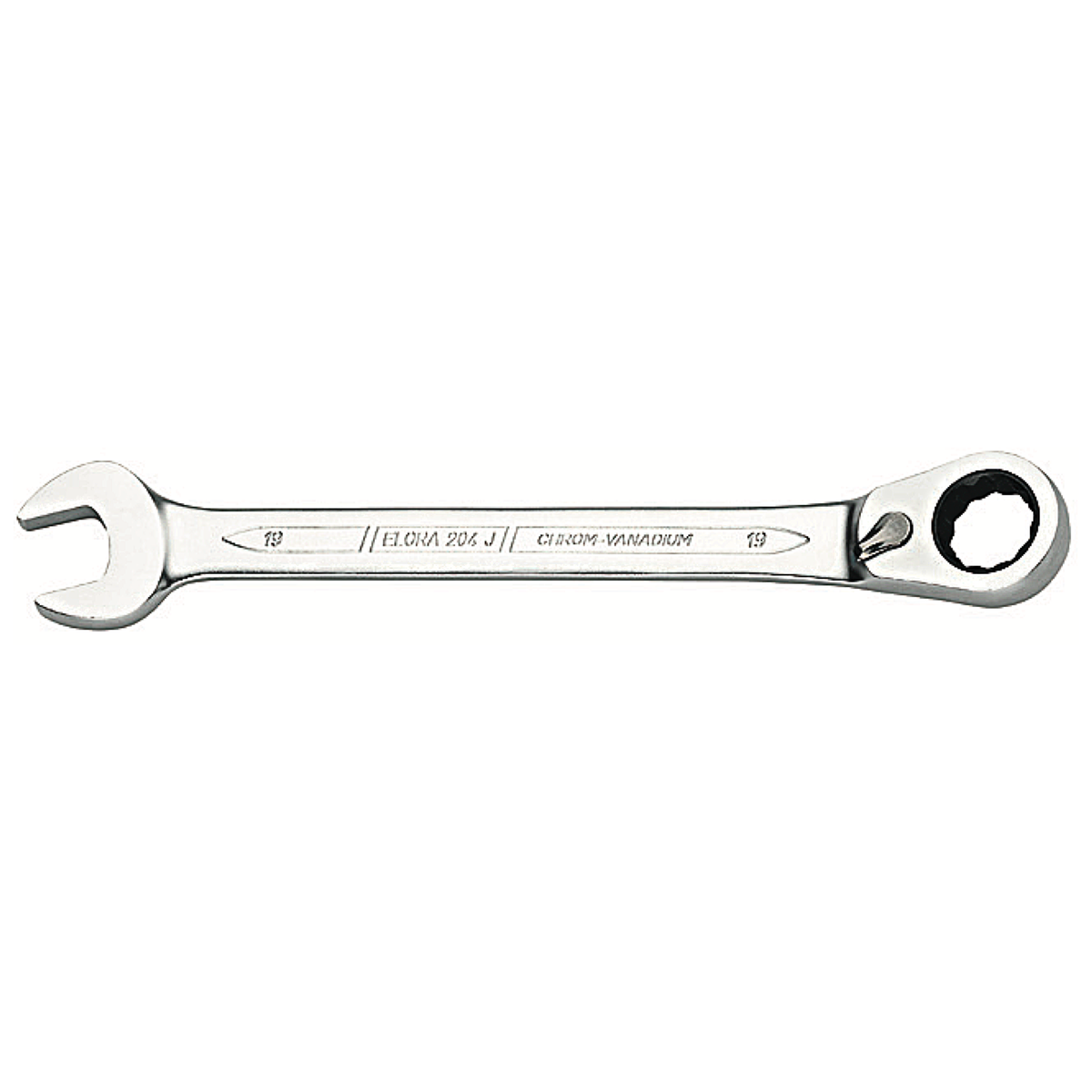 ELORA 204-J COMBINATION SPANNER WITH RING RATCHET
