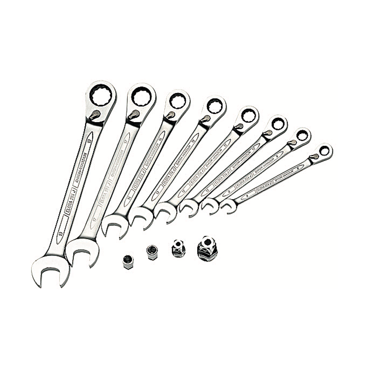 ELORA 204-JS8M COMBINATION SPANNER RING RATCHET
