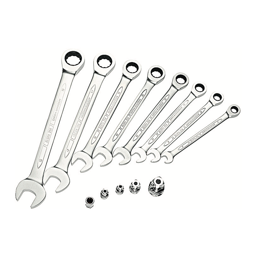 ELORA 204S-8AF INCHES COMBINATION SPANNER RATCHET