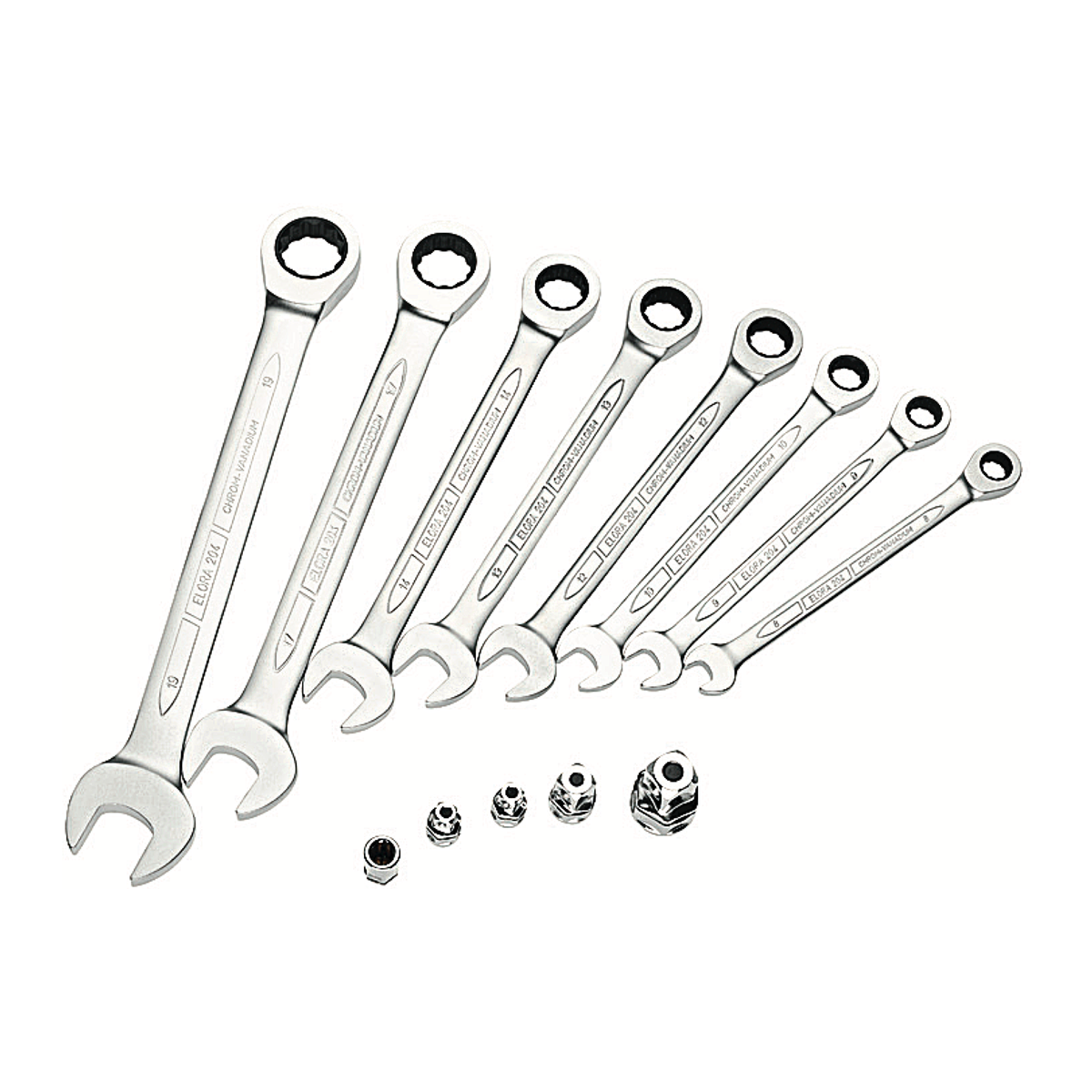 ELORA 204S-8AF INCHES COMBINATION SPANNER RATCHET