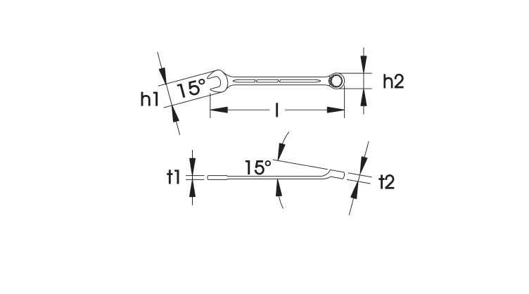 ELORA 205-34-60 COMBINATION SPANNER METRIC 419-660MM