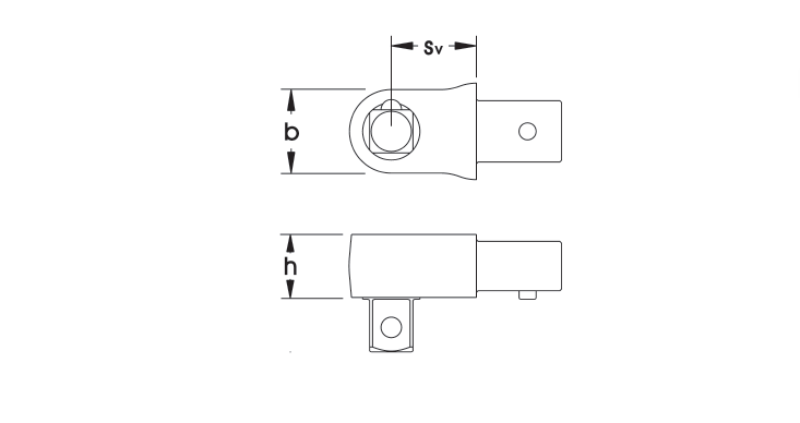 ELORA 2074 FIXED SQUARE INSERT TOOL