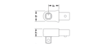 ELORA 2078-1 FIXED SQUARE INSERT TOOL