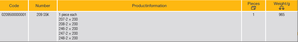ELORA 209 S5K MACHINISTS FILE SET