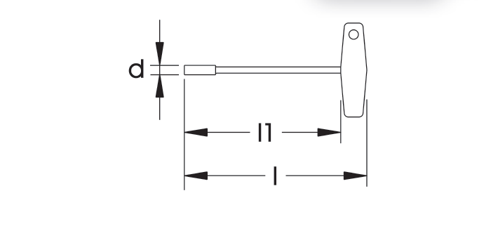 ELORA 214 HEXAGON NUT DRIVER WITH T-HANDLE Secondary image