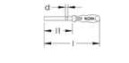 ELORA 217 TUBULAR BOX SPANNER WITH HANDLE