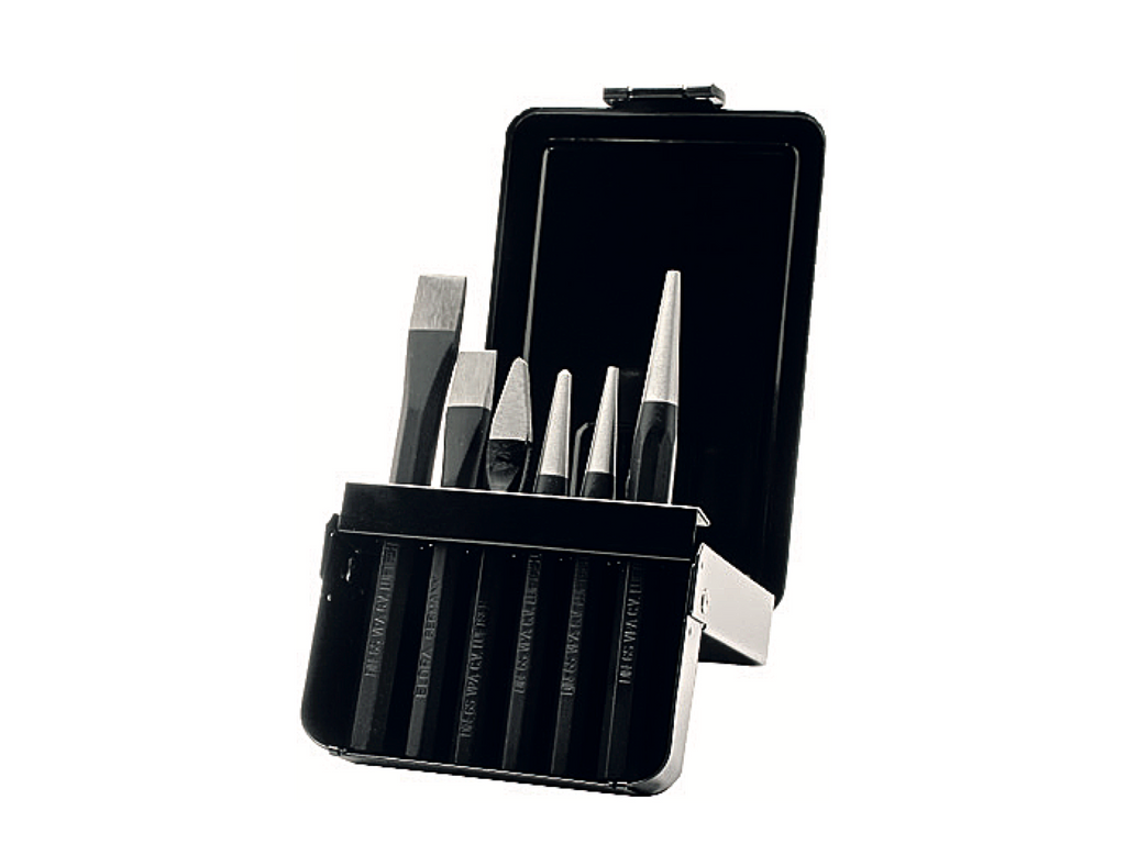 ELORA 266K CHISEL AND PUNCH SET IN METAL BOX