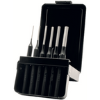 ELORA 271S PARALLEL PIN PUNCH SET IN WOODEN HOLDER