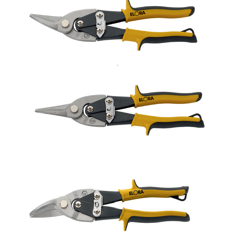 ELORA 402/1 S3 SHAPE CUTTING LEVER TIN SNIP SET
