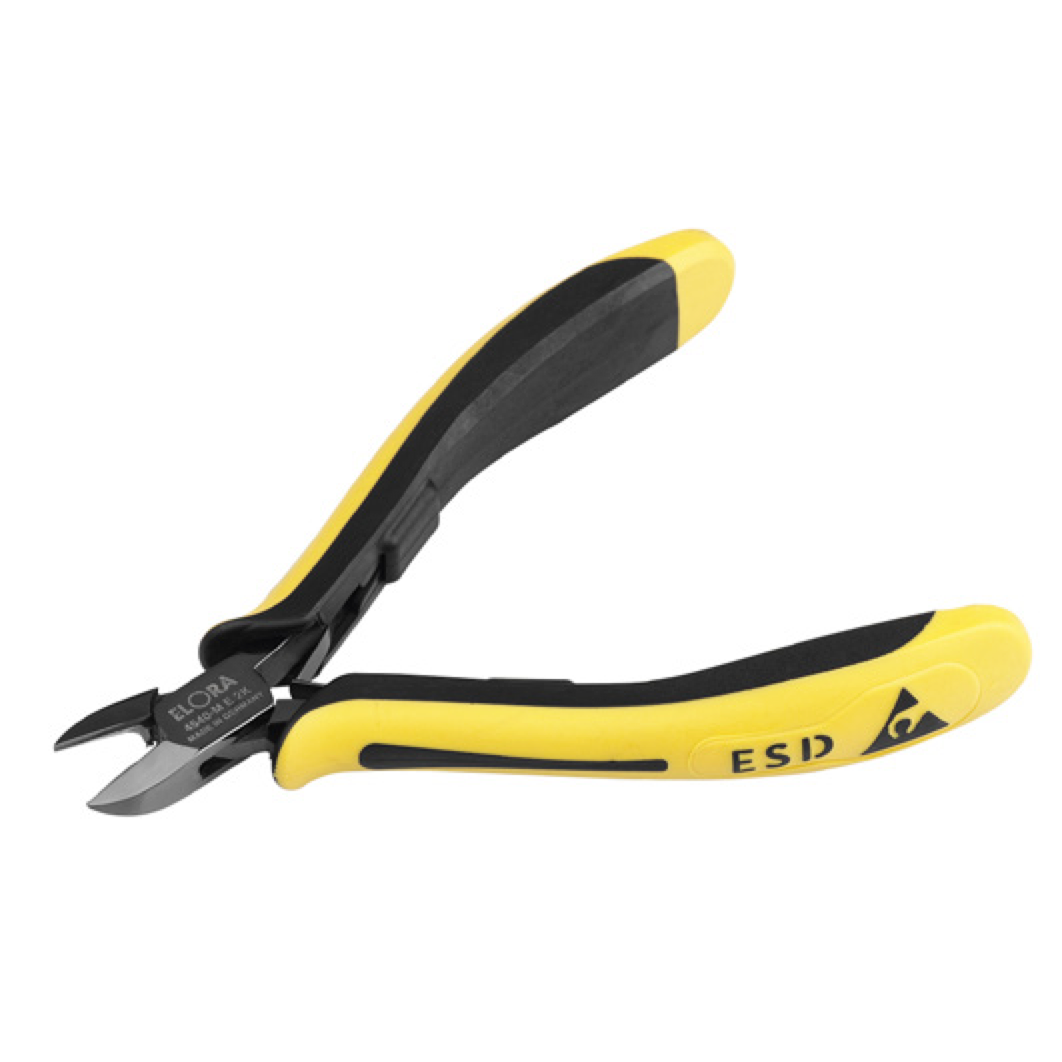 ELORA 4540 ELECTRONIC SIDE CUTTER WITH WIRE TRAPPING SPRING ESD