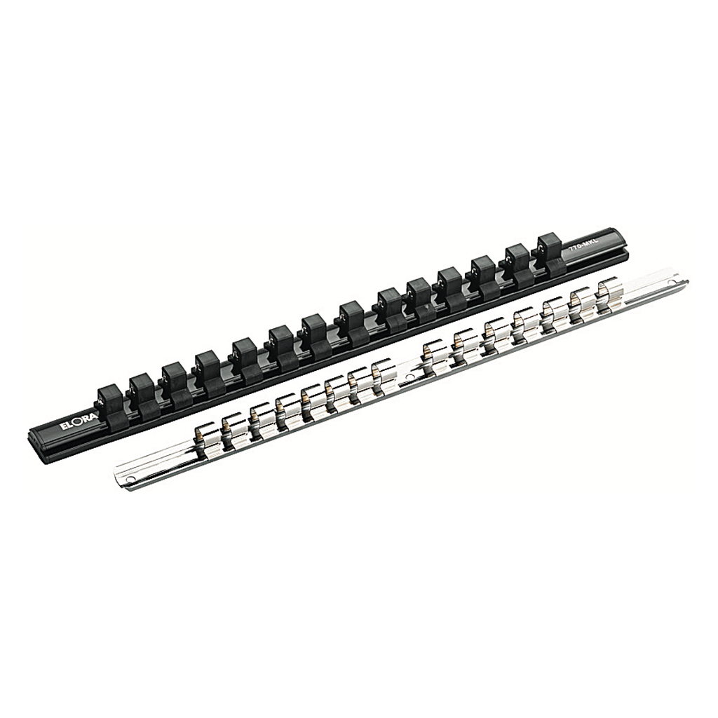 ELORA 770-KL 1/2" SOCKET RAIL 15 SHIFTABLE SOCKET CLIPS