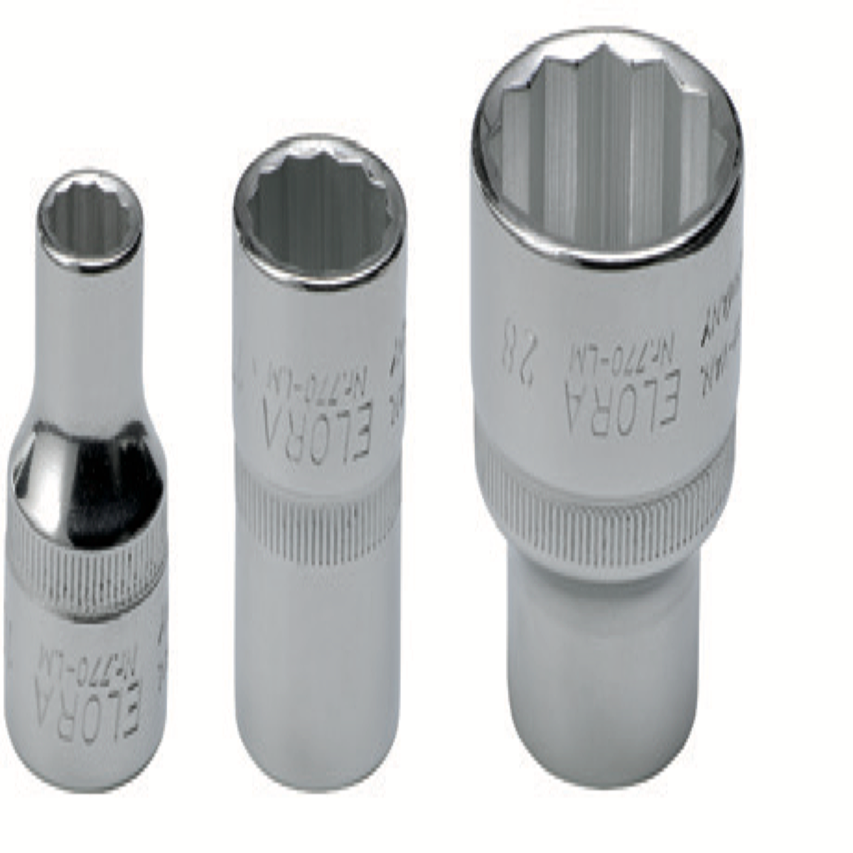 ELORA 770-LM 1/2" BI-HEXAGON SOCKET METRIC