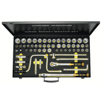 ELORA 770-LSSMF 1/2" BI-HEXAGON SOCKET SET METRIC 57PCS