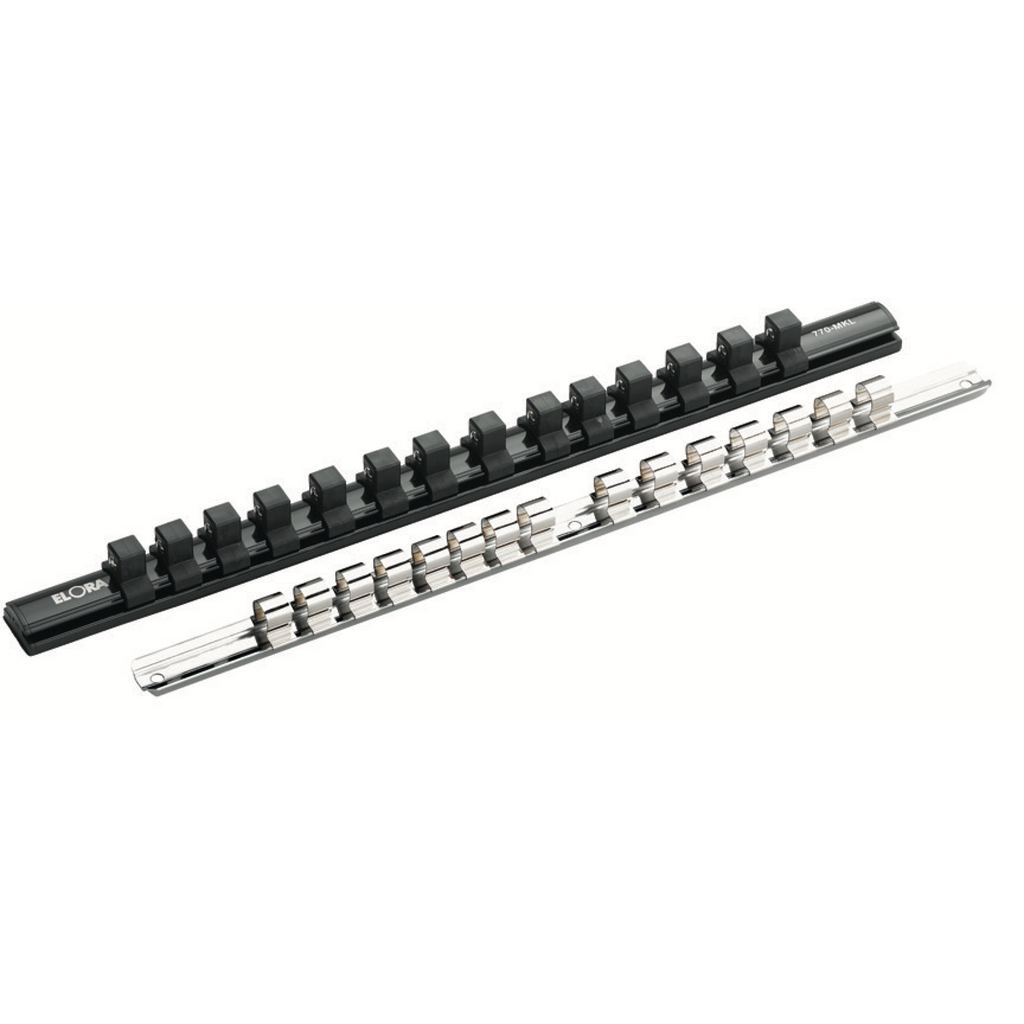 ELORA 770-MKL 1/2" SOCKET RAIL 14 SHIFTABLE SOCKET CLIPS