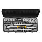 ELORA 770-OKLMU 1/2" BI-HEXAGON SOCKET SET METRIC 25PCS
