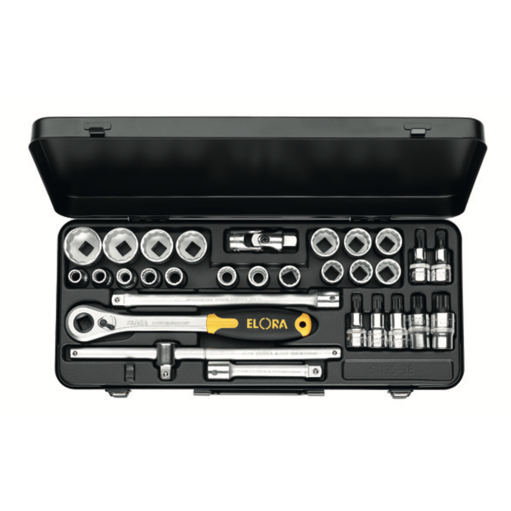 ELORA 770-OKLXZNU/ZNK 1/2" BI-HEXAGON SOCKET SET METRIC