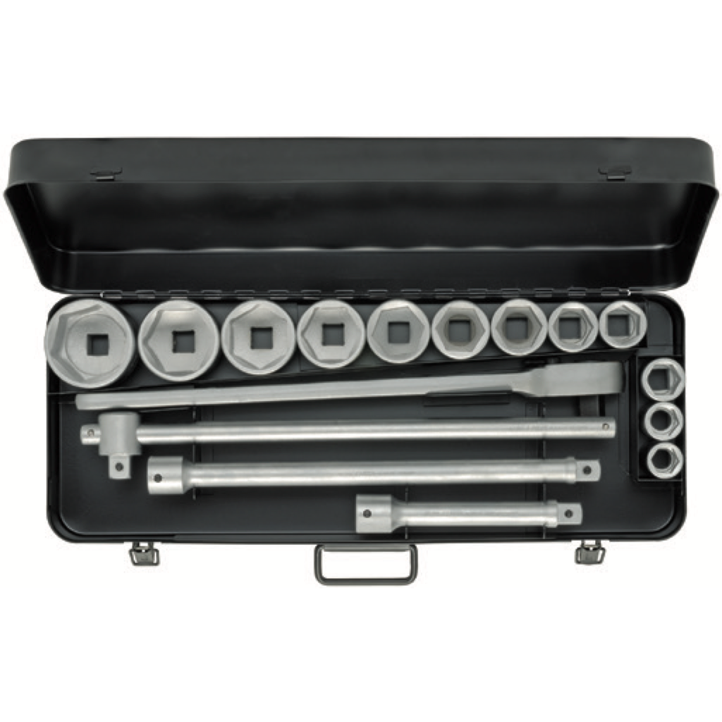 ELORA 770-S12 AU 3/4" BI-HEXAGON SOCKET SET INCHES 16PCS