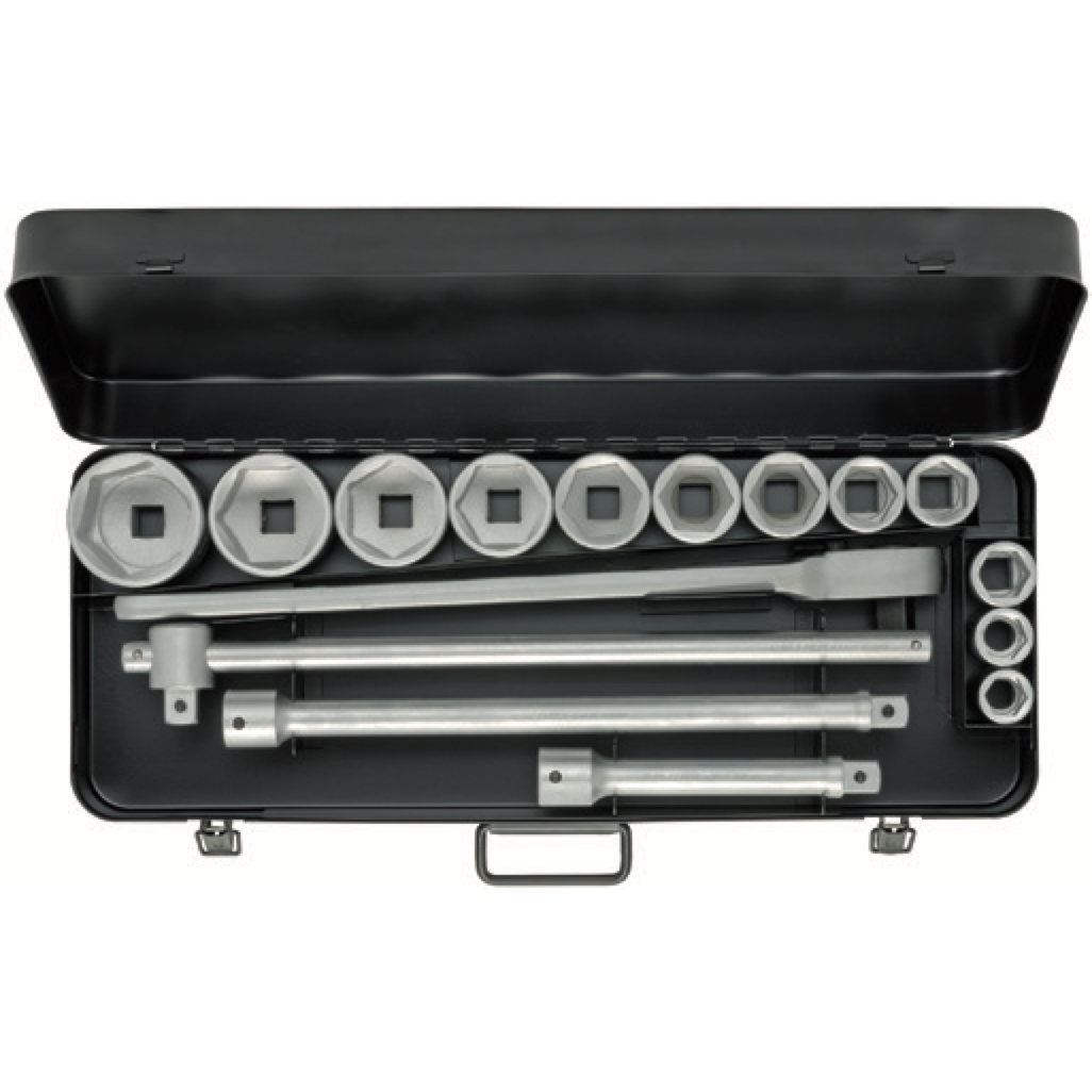 ELORA 770-S12 MU 3/4" BI-HEXAGON SOCKET SET METRIC 16PCS