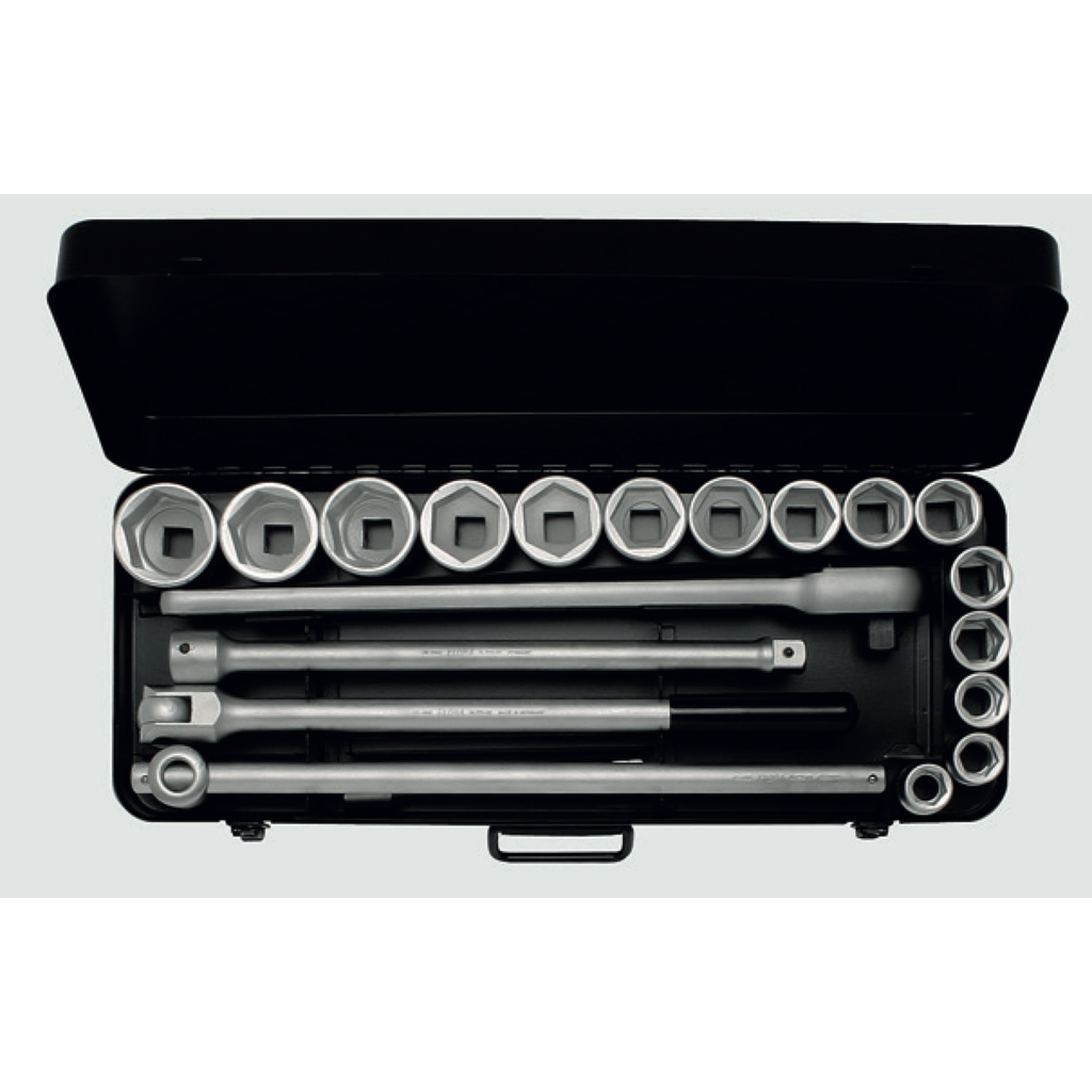ELORA 770-S15 MU 3/4" BI-HEXAGON SOCKET SET METRIC 21PCS