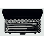 ELORA 770-S15 MU 3/4" BI-HEXAGON SOCKET SET METRIC 21PCS