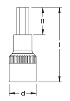 ELORA 770-SIN SCREWDRIVER SOCKET 3/4"
