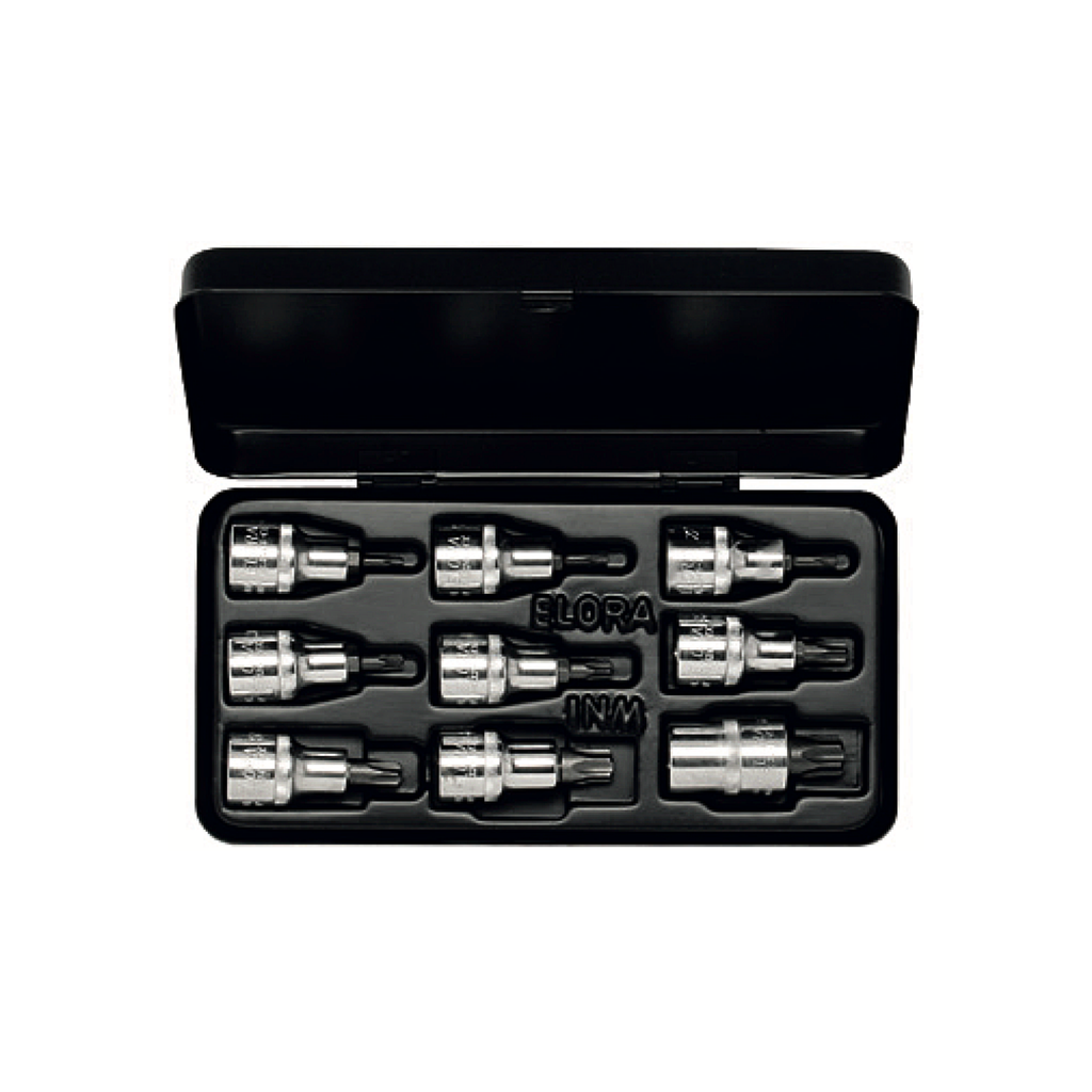 ELORA 770-TX/TTX 1/2" TORX SOCKET SET 9PCS