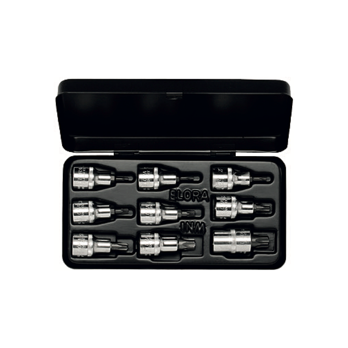 ELORA 770-TX/TTX 1/2" TORX SOCKET SET 9PCS