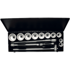 ELORA 780-10M 1" BI-HEXAGON SOCKET SET METRIC 14PCS