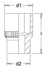 ELORA 780A 1" BI-HEXAGON SOCKET Secondary image