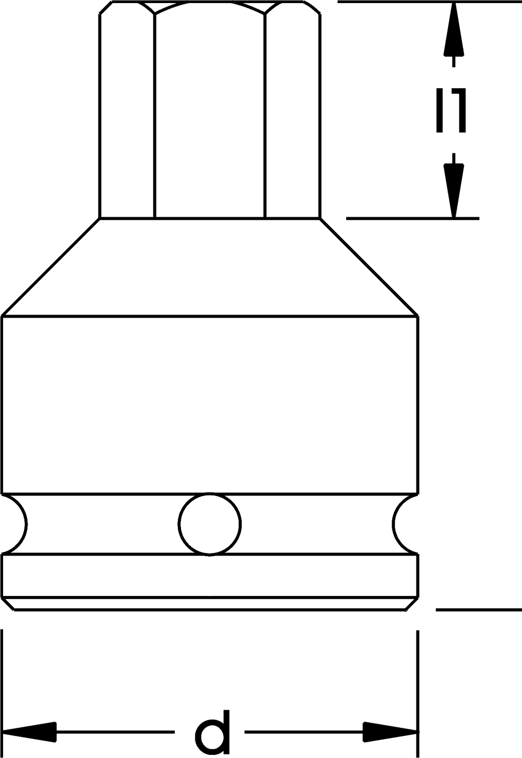 ELORA 789IN IMPACT SCREWDRIVER SOCKET 3/8"