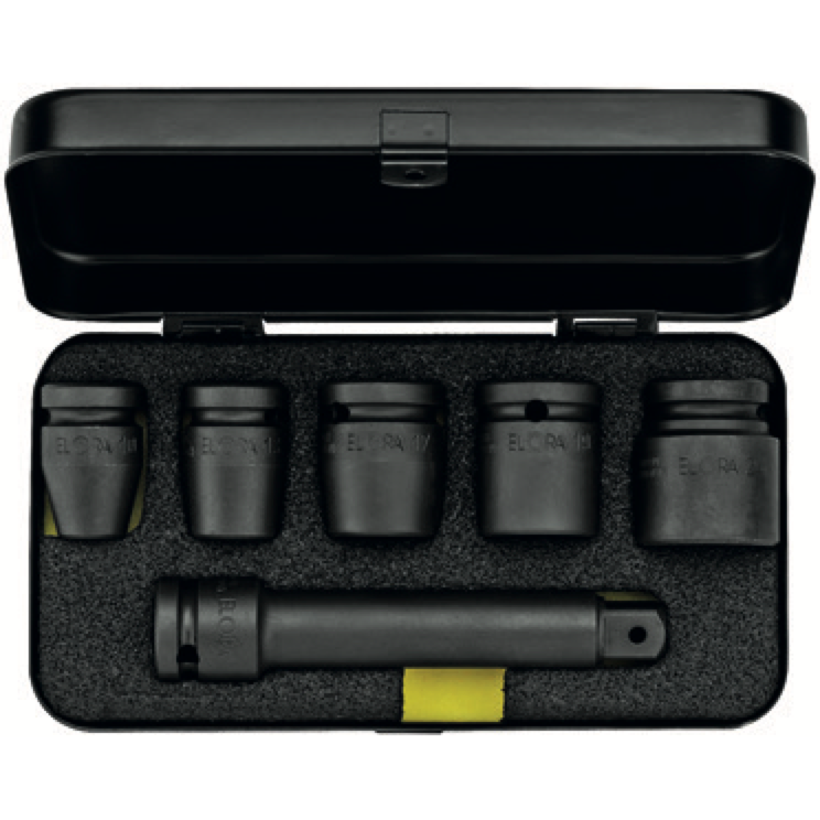 ELORA 790 S6 1/2" IMPACT SOCKET SET METRIC