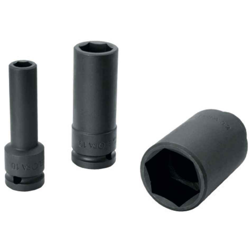 ELORA 790LT 1/2" IMPACT SOCKET EXTRA DEEP HEXAGON METRIC