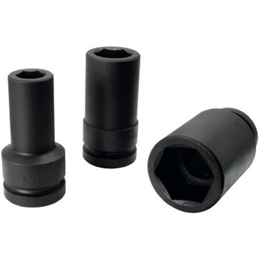 ELORA 792LT 1" IMPACT SOCKET EXTRA DEEP HEXAGON METRIC 120-140MM